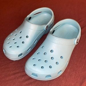 Baby blue crocs